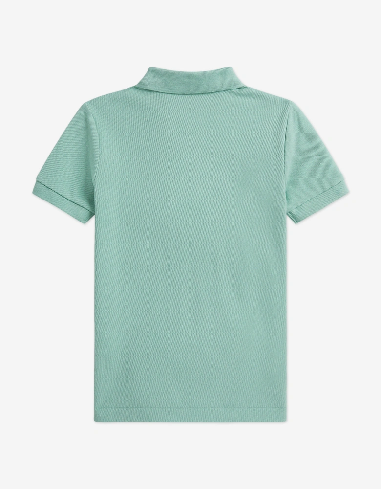 Boys Logo Polo Shirt in Green
