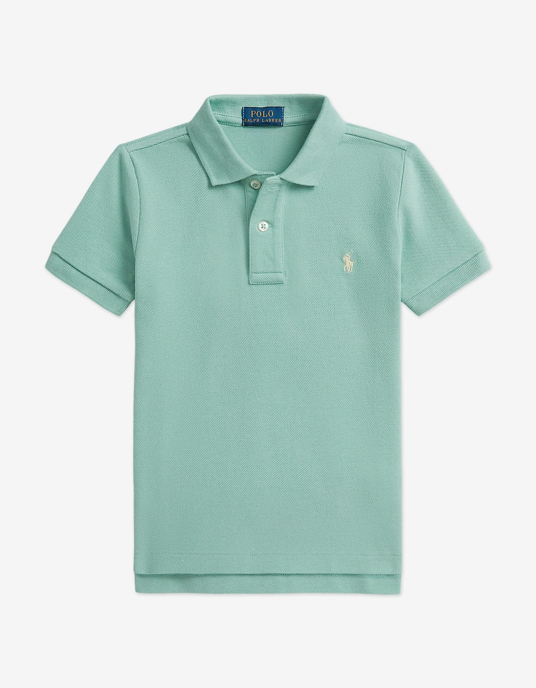 Boys Logo Polo Shirt in Green, 5 of 4