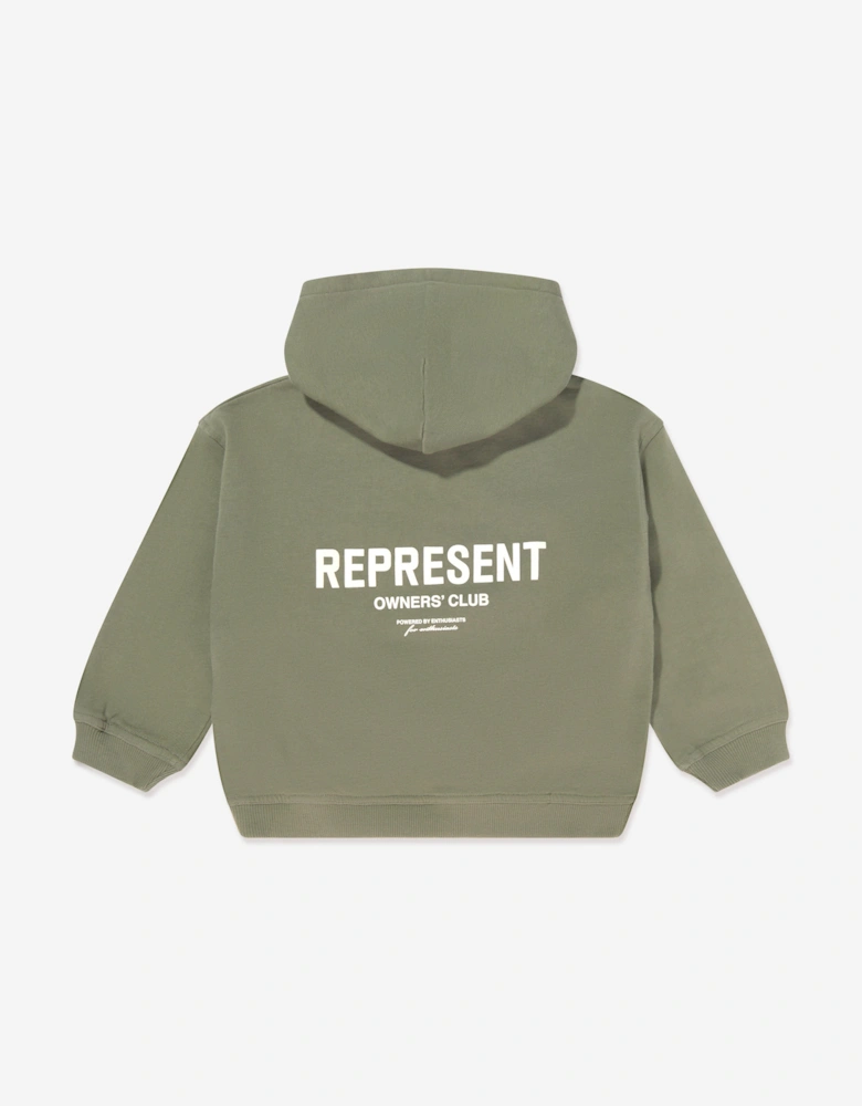 Kids Mini Owners Club Hoodie in Green