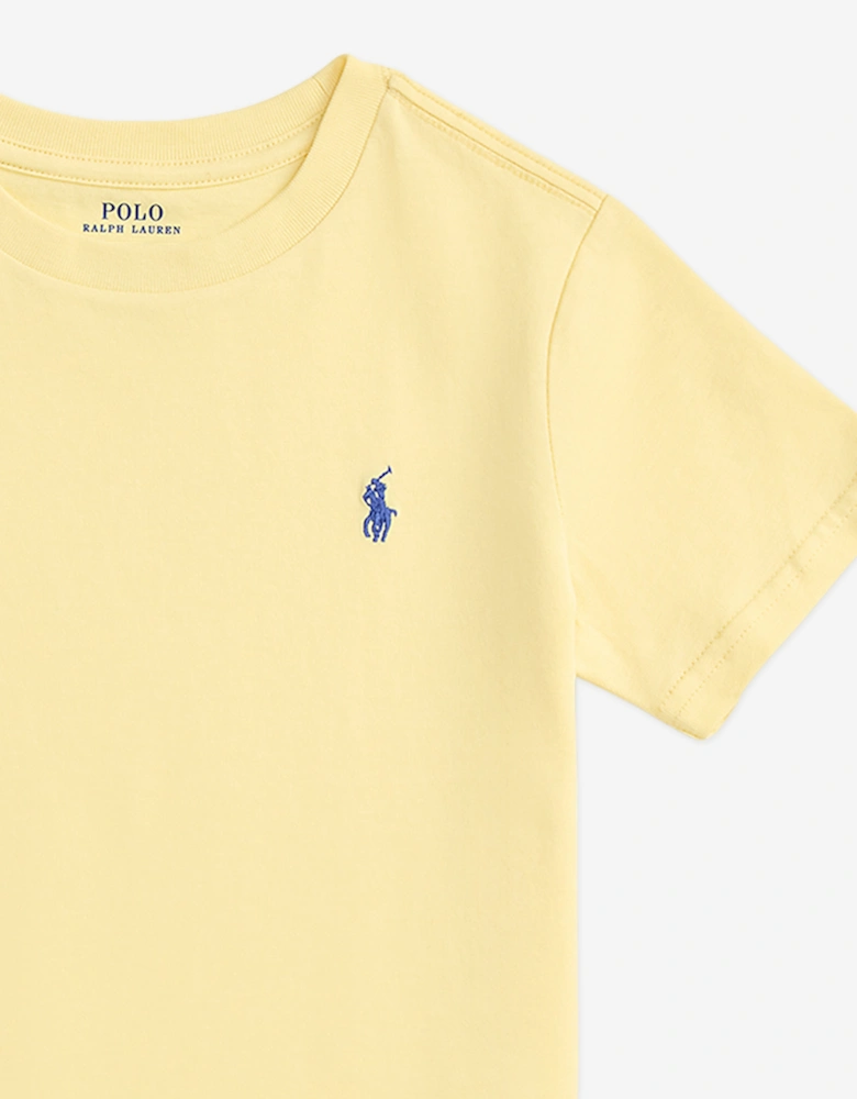 Boys Logo Jersey T-Shirt in Yellow
