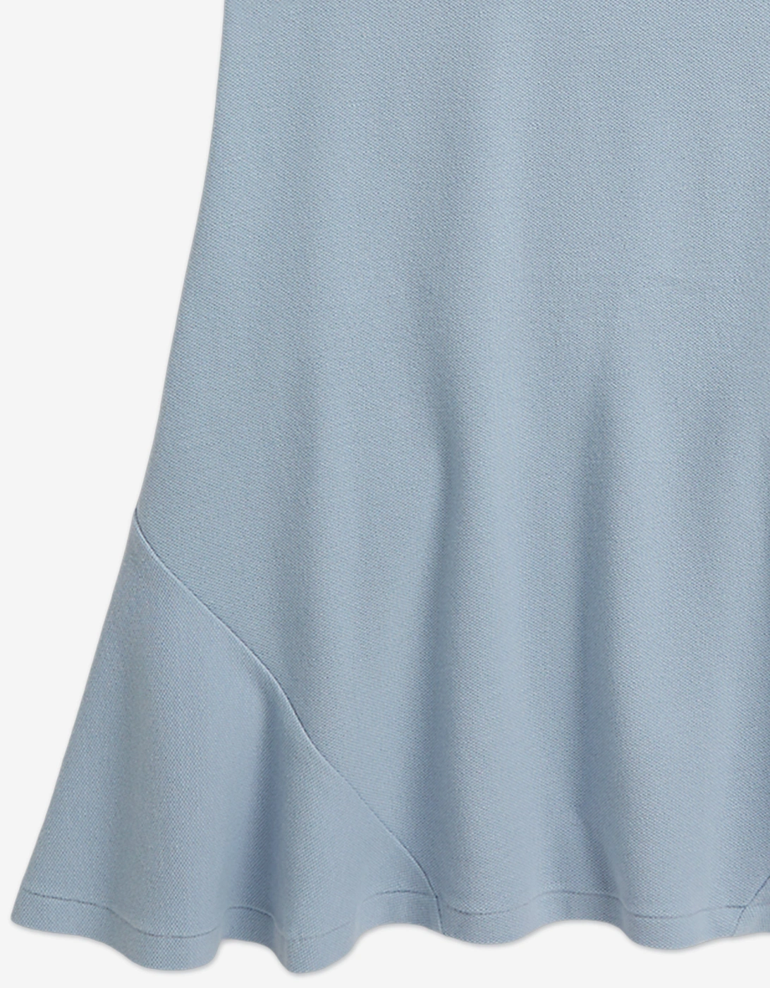 Girls Flare Polo Dress in Blue