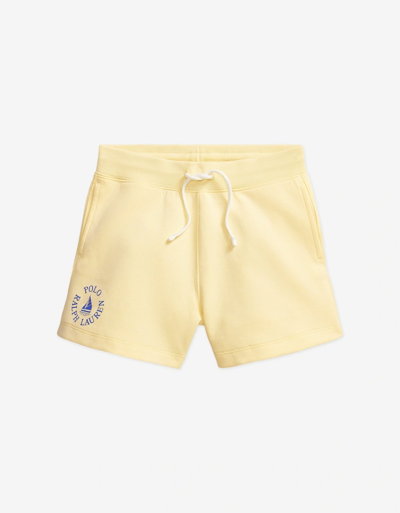 Girls Logo Shorts in Yellow