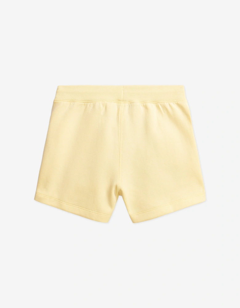 Girls Logo Shorts in Yellow
