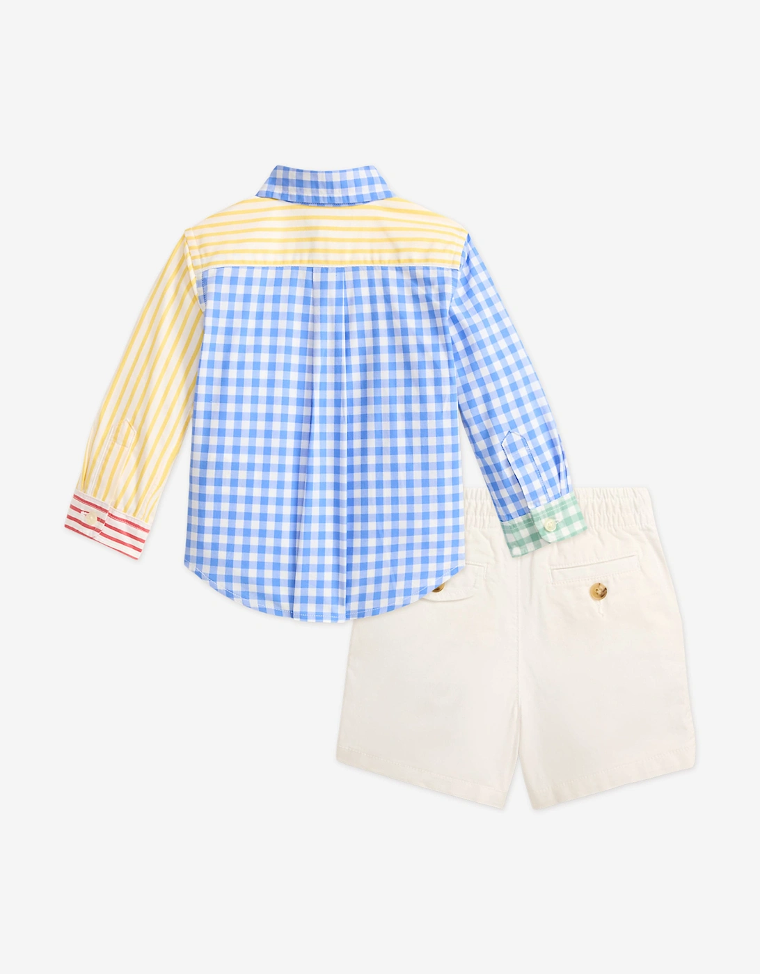 Baby Boys Shirt and Shorts Set in Multicolour