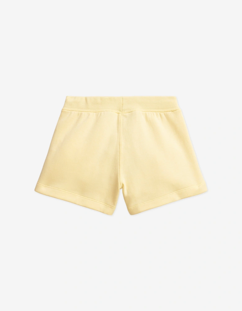 Girls Logo Shorts in Yellow