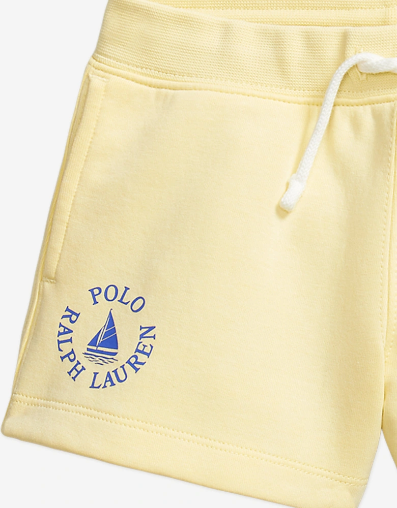 Girls Logo Shorts in Yellow
