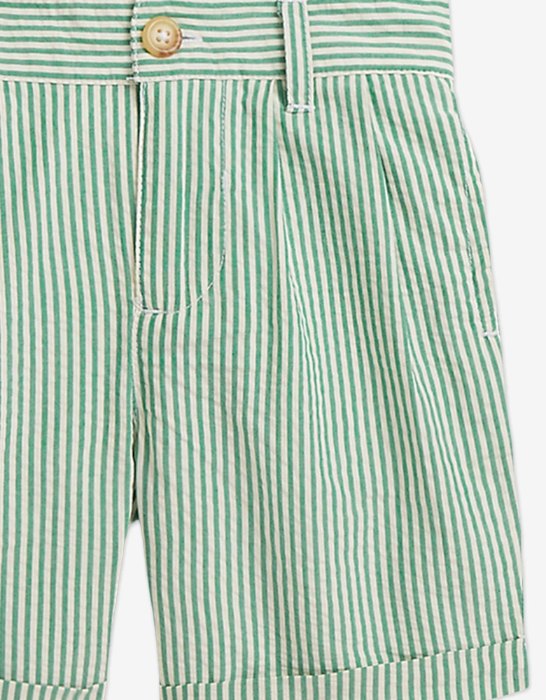 Baby Boys Shirt and Shorts Set in Green