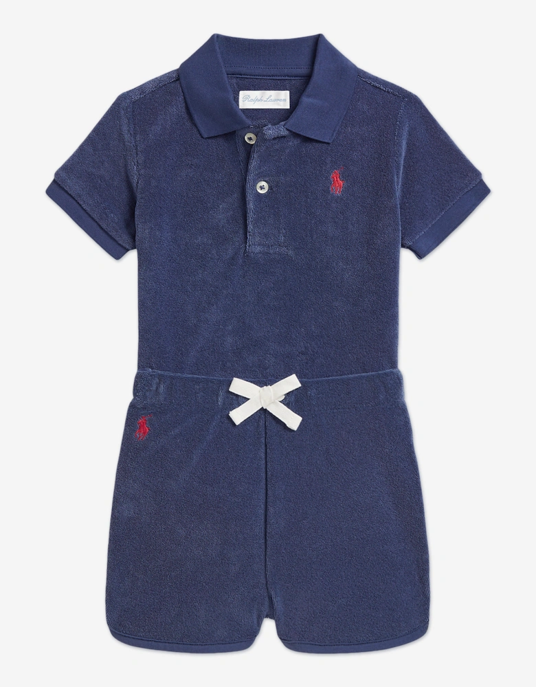 Baby Boys Logo Short Set in Navy