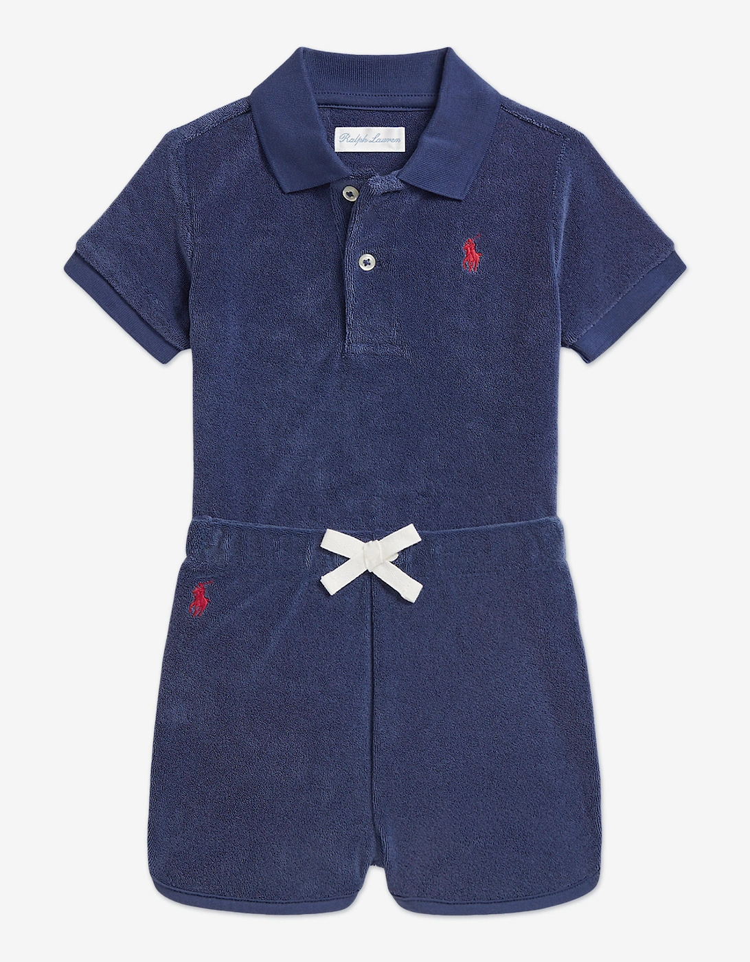 Baby Boys Logo Short Set in Navy, 6 of 5