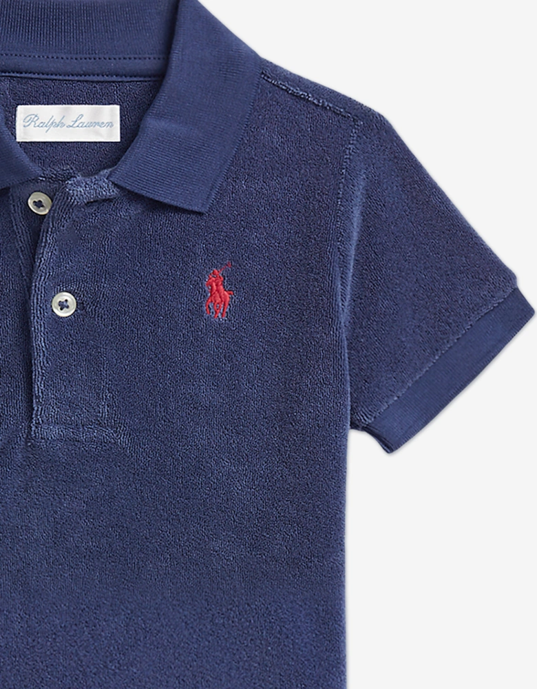 Baby Boys Logo Short Set in Navy