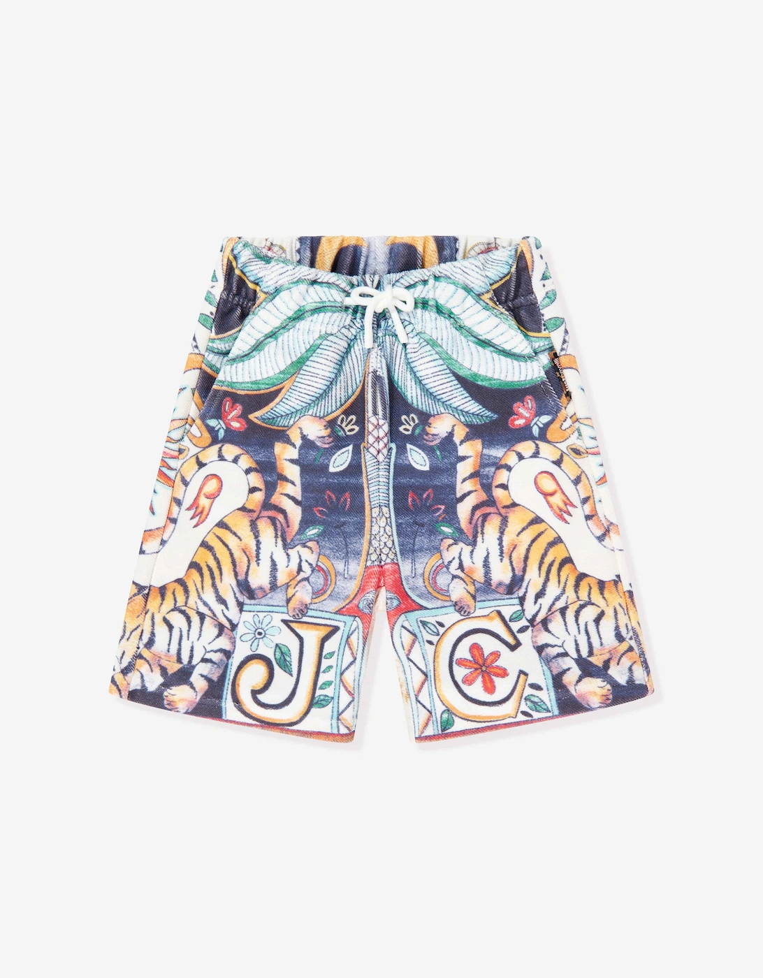 Kids India Digital Baxar Bermuda Shorts in Multicolour, 5 of 4