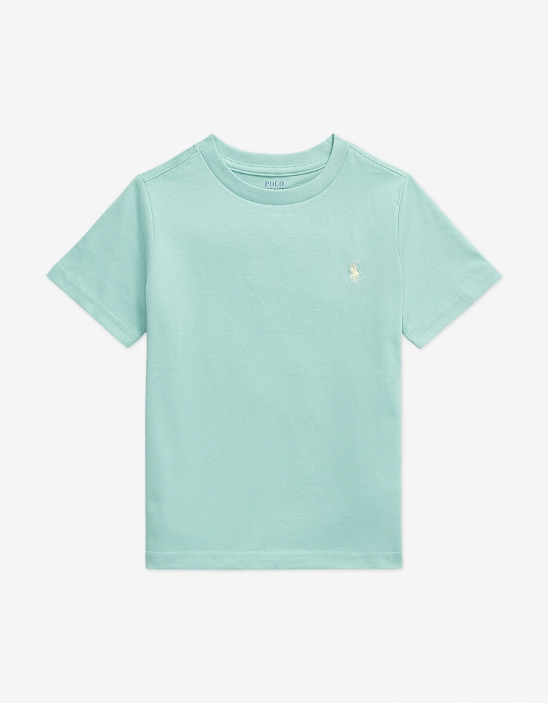 Boys Logo Jersey T-Shirt in Green