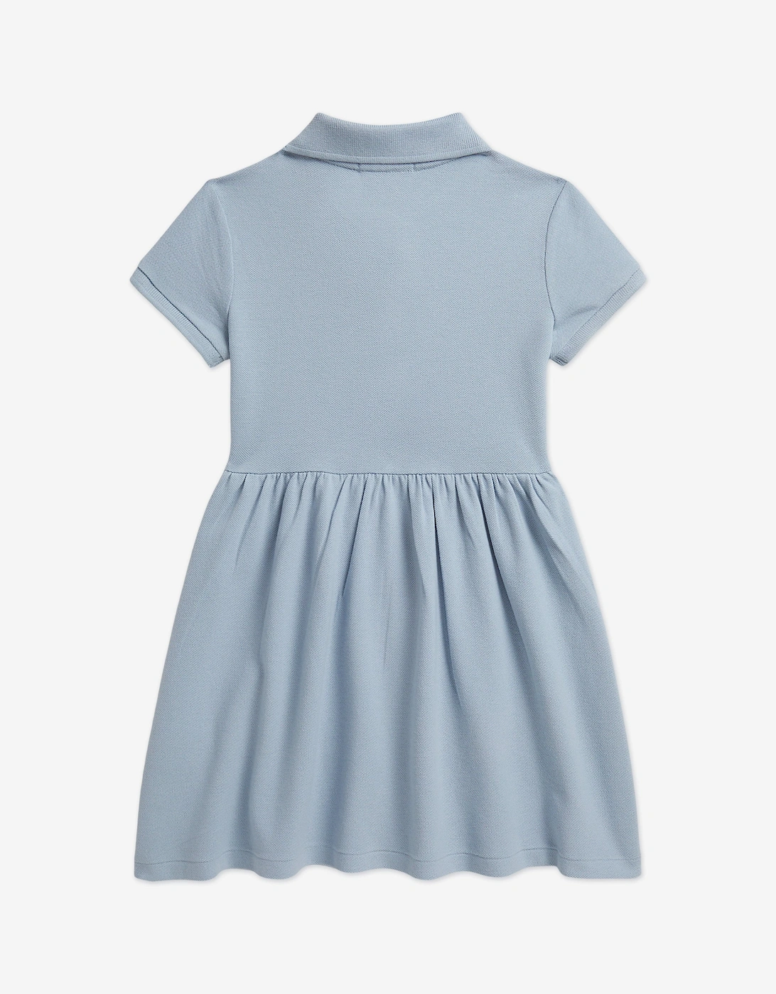 Girls Polo Waist Dress in Blue