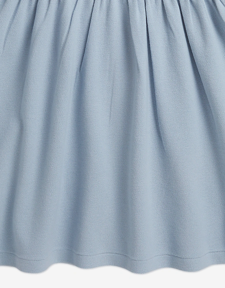 Girls Polo Waist Dress in Blue
