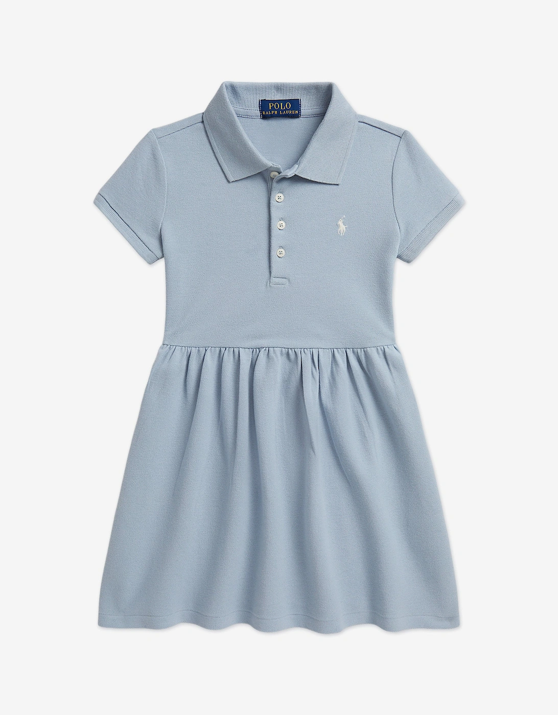 Girls Polo Waist Dress in Blue, 5 of 4