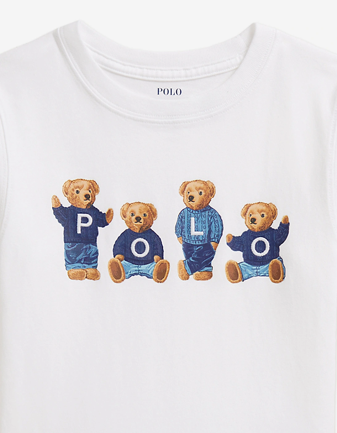 Girls Polo Bears T-Shirt in White