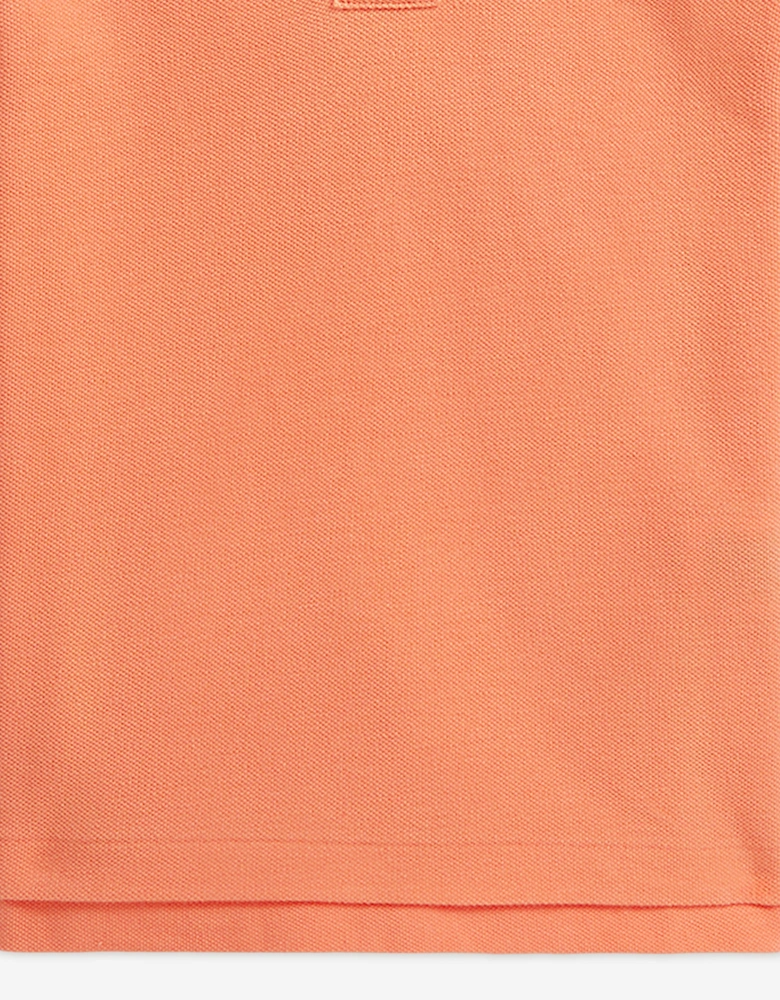 Boys Logo Polo Shirt in Orange