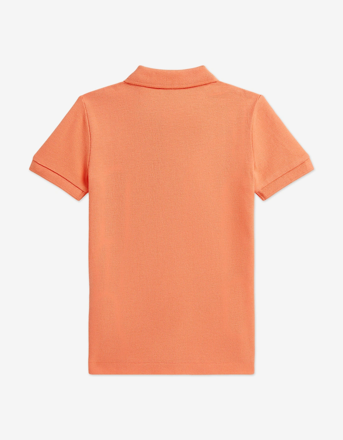 Boys Logo Polo Shirt in Orange