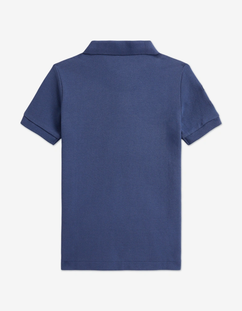 Boys Logo Polo Shirt in Navy