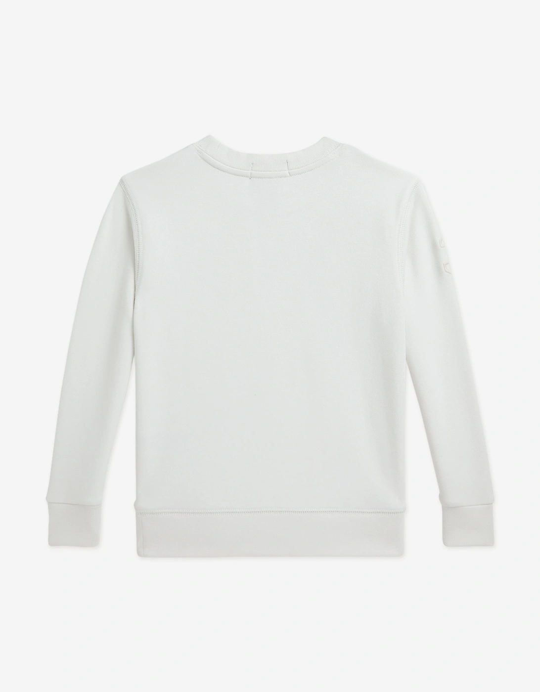 Boys French Terry Logo Sweatshirt in Ivory