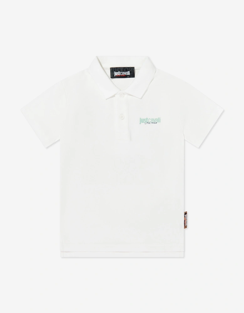 Boys Bugrasi Polo Shirt in Ivory