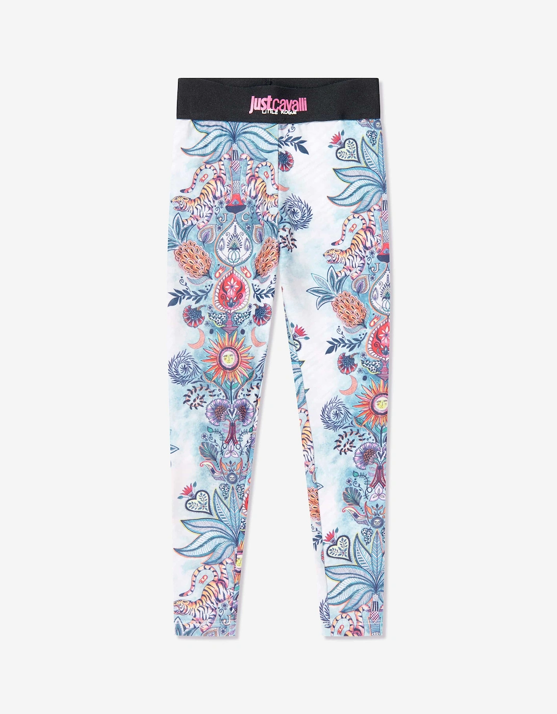 Girls Tropical Garden Tandi Leggings in Multicolour, 5 of 4