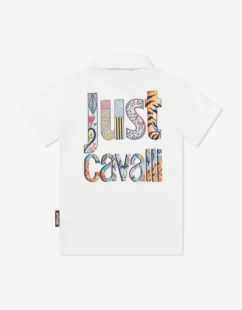 Boys Bugrasi Polo Shirt in Ivory