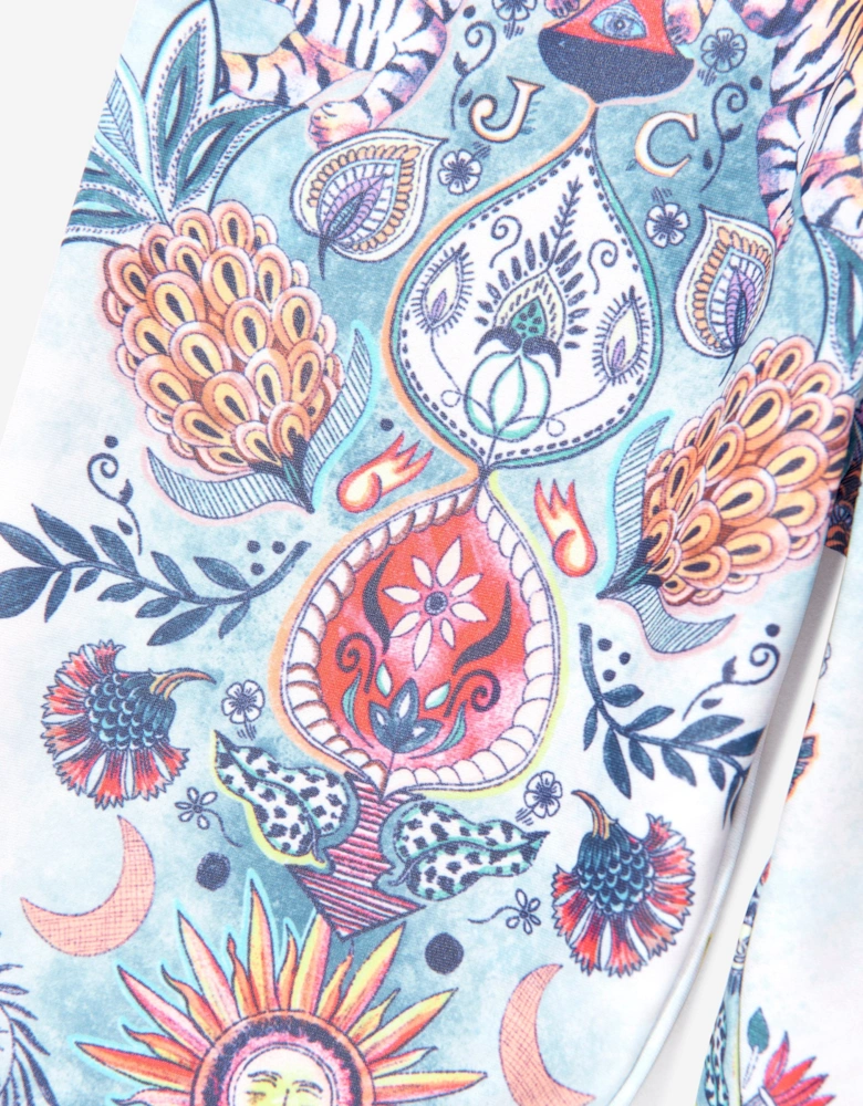 Girls Tropical Garden Tandi Leggings in Multicolour