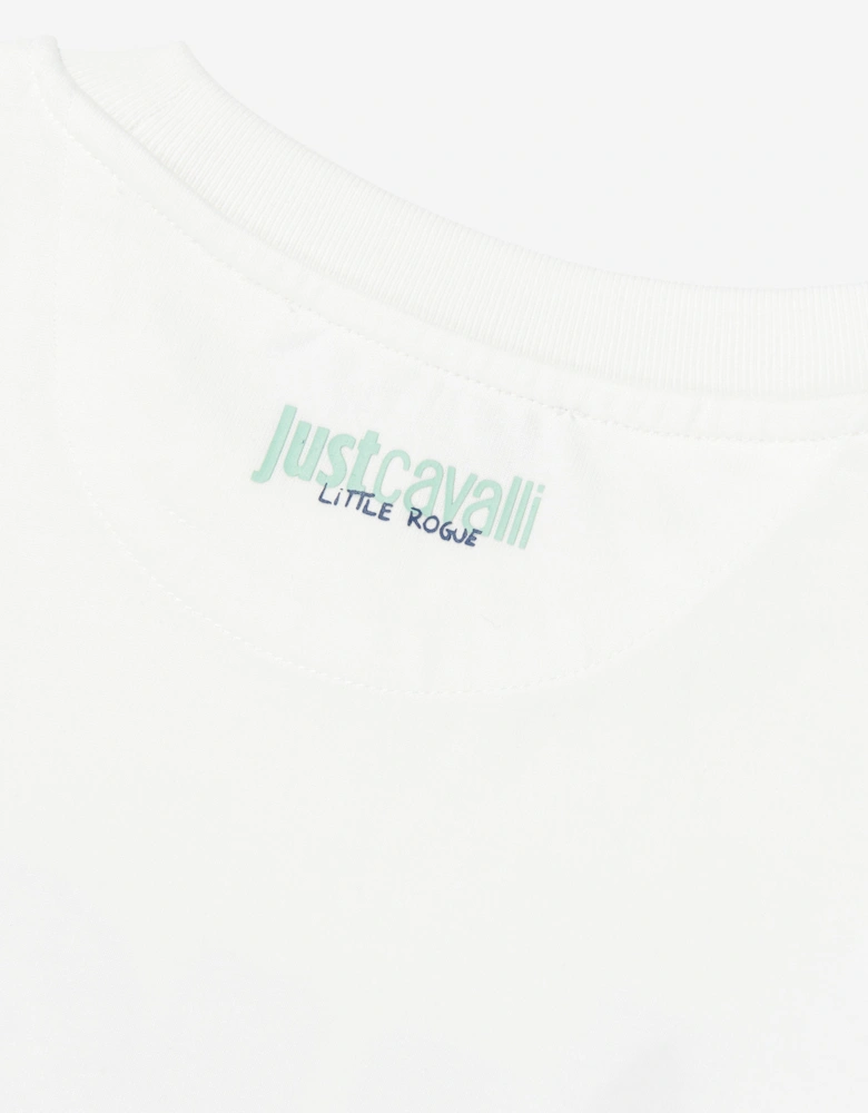 Kids Chakia Logo T-Shirt in Ivory