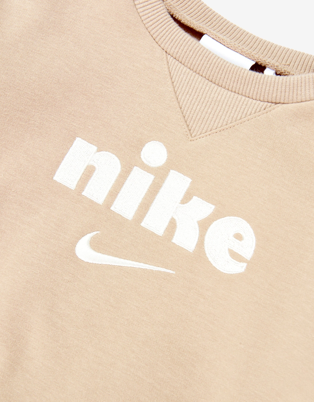 Kids Logo Fleece Tracksuit in Beige