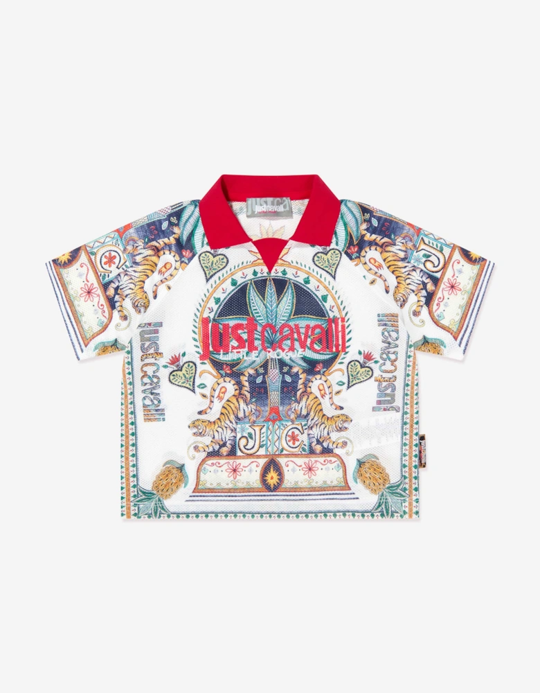 Kids Palm Ungrix Polo Shirt in Multicolour