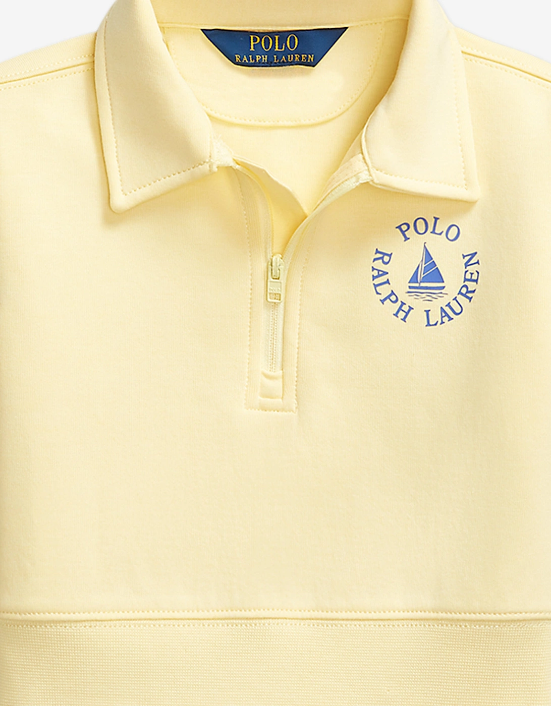 Girls Half Zip Sweatshirt in Yellow