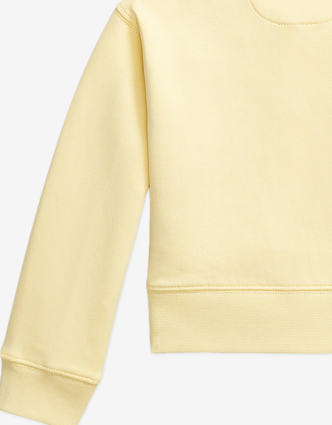 Girls Half Zip Sweatshirt in Yellow