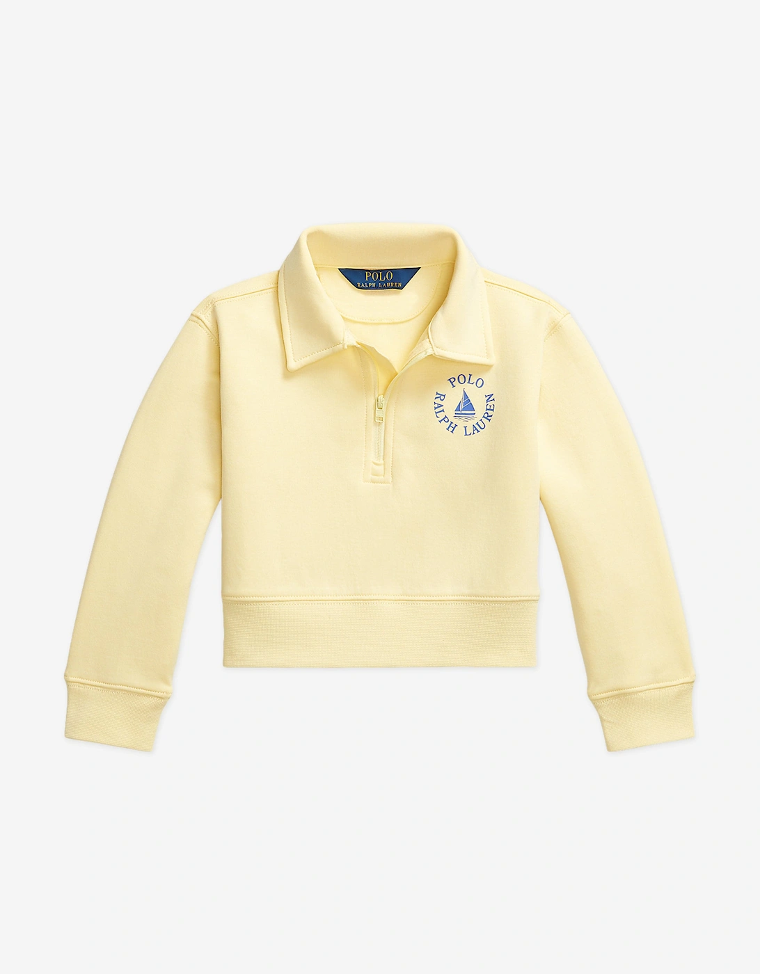 Girls Half Zip Sweatshirt in Yellow, 5 of 4