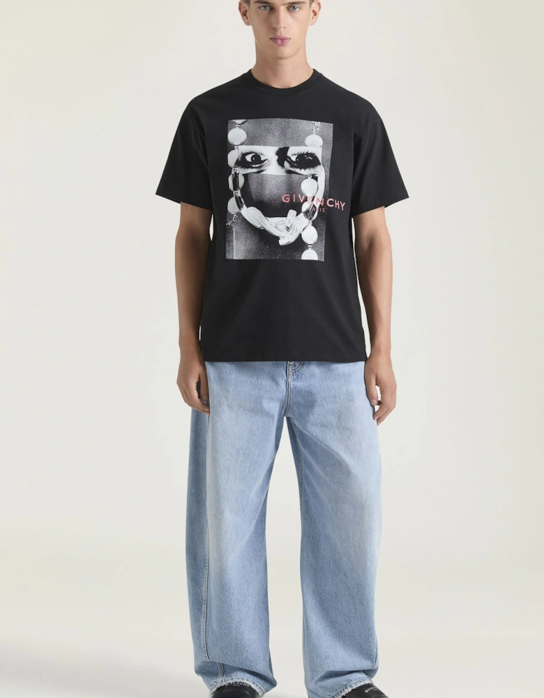 Graphic Print T-Shirt Black