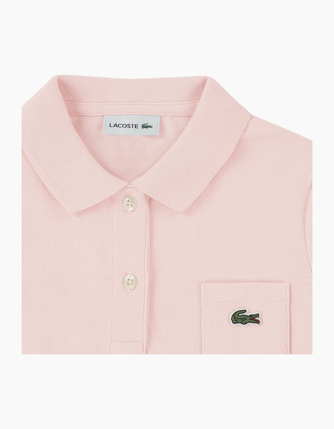 PINK PIQUE POLO DRESS 347066