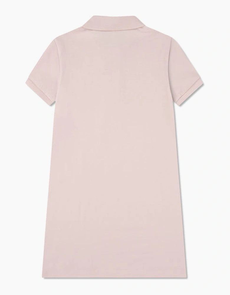 PINK PIQUE POLO DRESS 347066