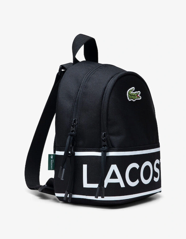 LACOSTE BLACK MINI BACKPACK 7A6213