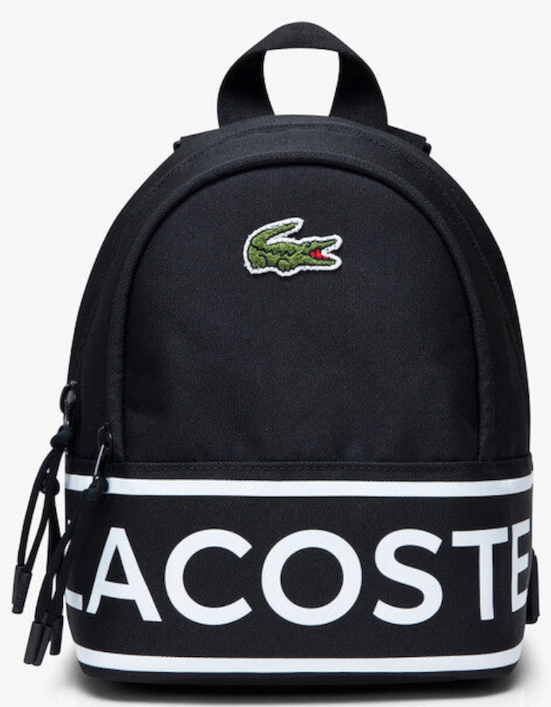 LACOSTE BLACK MINI BACKPACK 7A6213