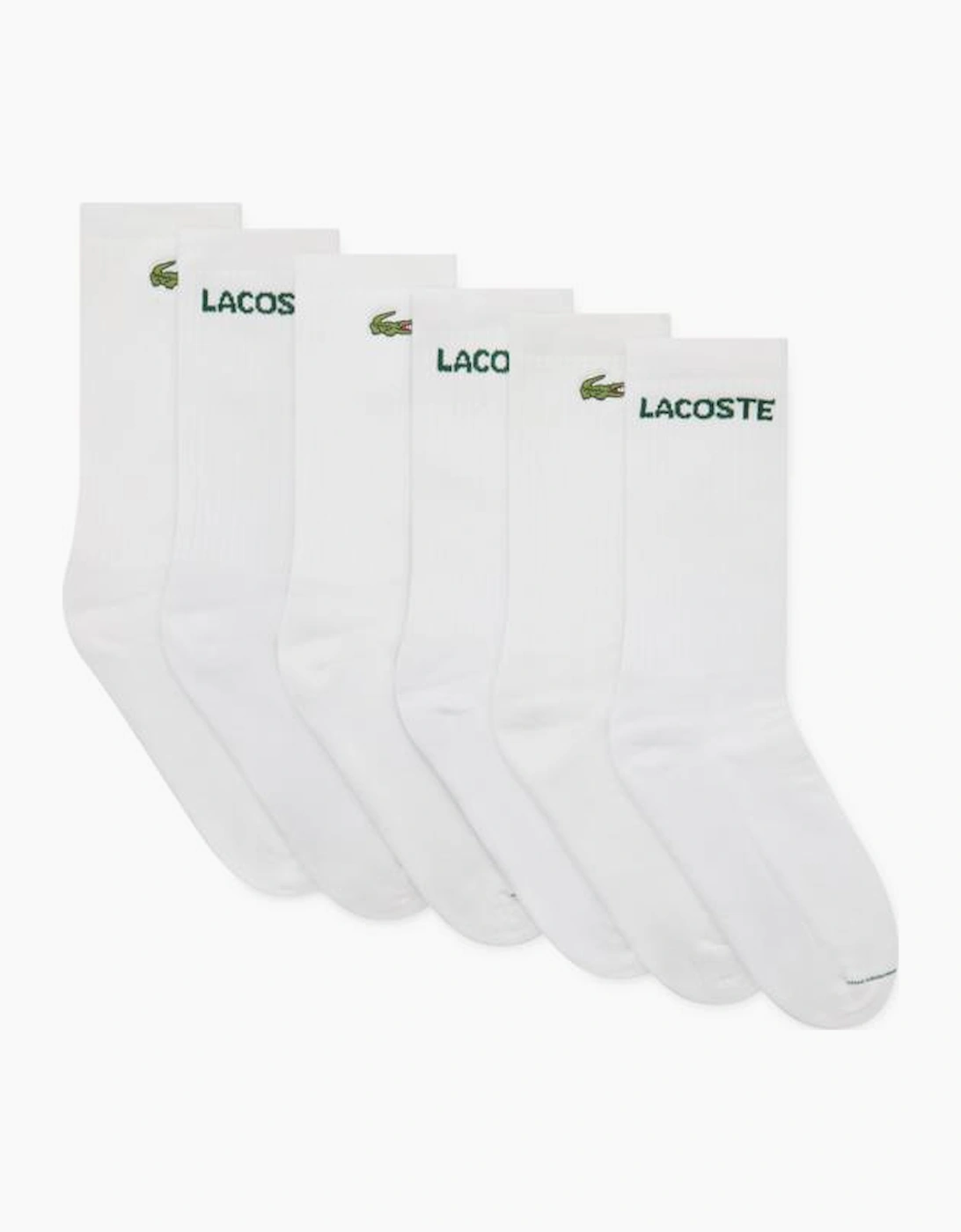WHITE CREW PACK OF 6 SOCKS B46511, 5 of 4