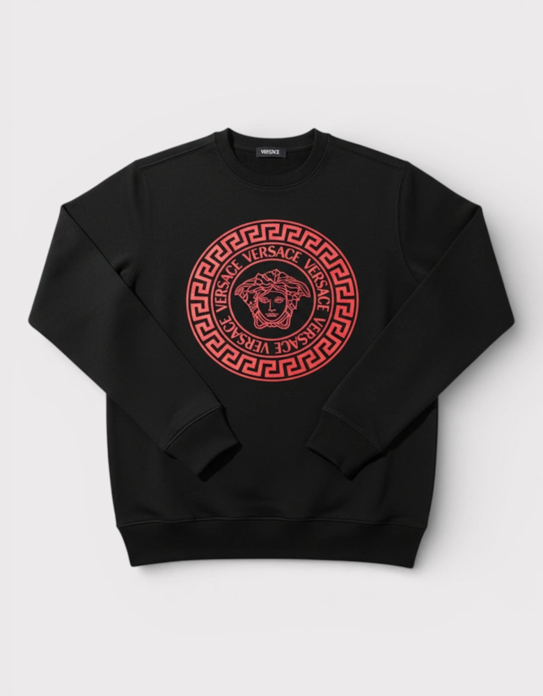 Logo Medusa Sweatshirt Red Black