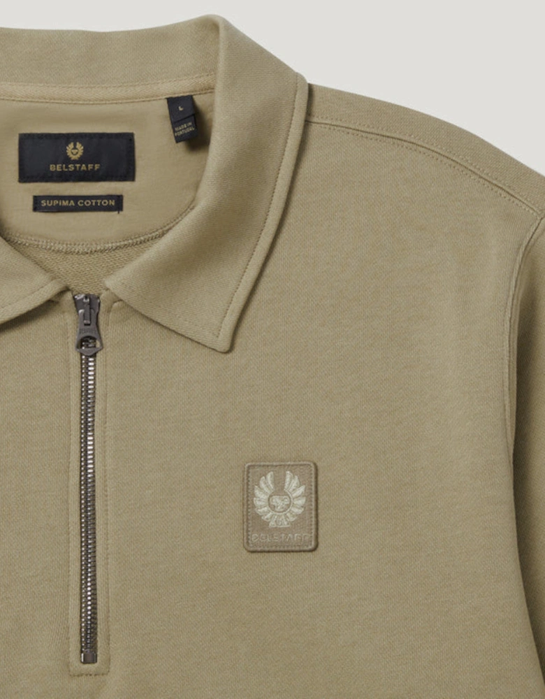 Curator Collared Sweatshirt Fatigue Green