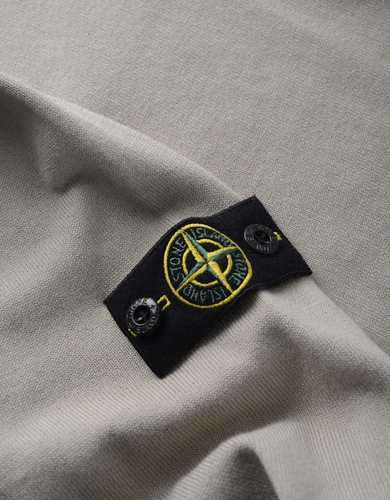 Kids Knitted LS Polo Beige