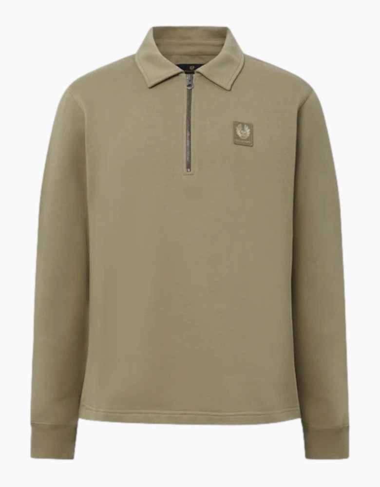 Curator Collared Sweatshirt Fatigue Green