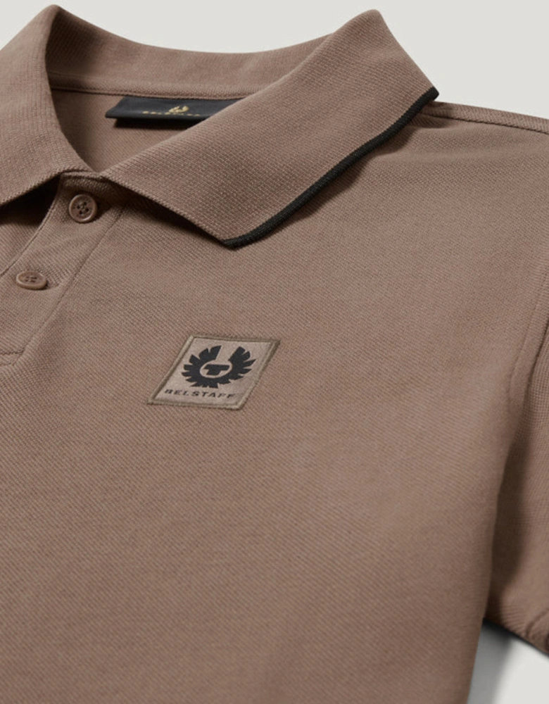 Tipped Polo Shirt Asphalt