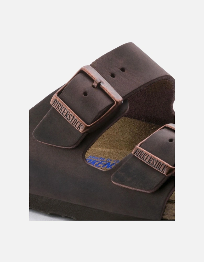 Soft Footbed Mens Oiled Leather Sandals - Habana