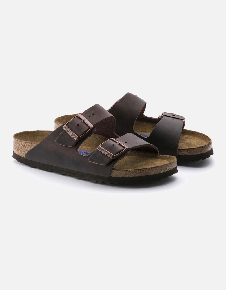 Soft Footbed Mens Oiled Leather Sandals - Habana