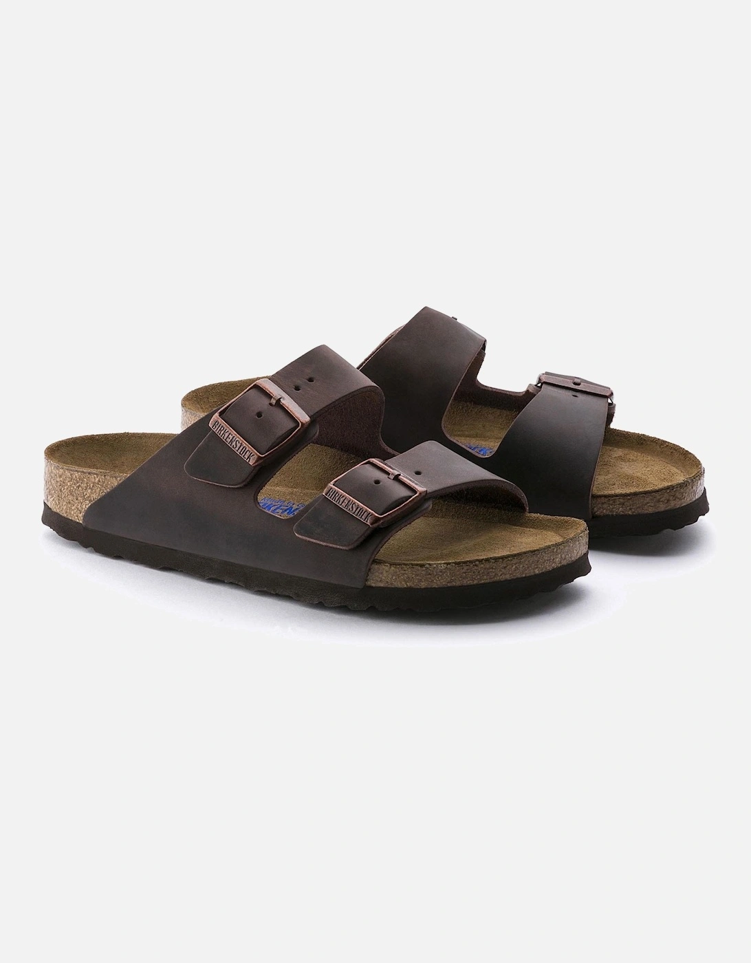 Soft Footbed Mens Oiled Leather Sandals - Habana