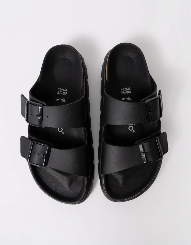 Birkenstock Papillio Arizona Chunky Womens Birko-Flor Sandals - Black/Black