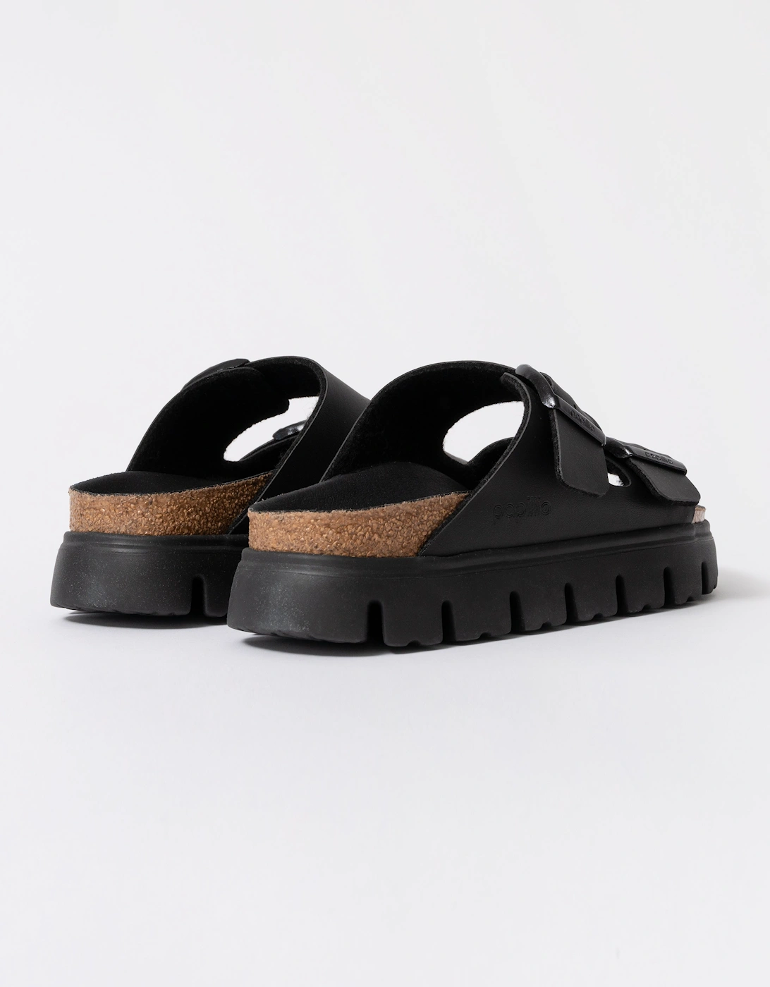 Birkenstock Papillio Arizona Chunky Womens Birko-Flor Sandals - Black/Black
